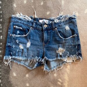 Zara denim shorts